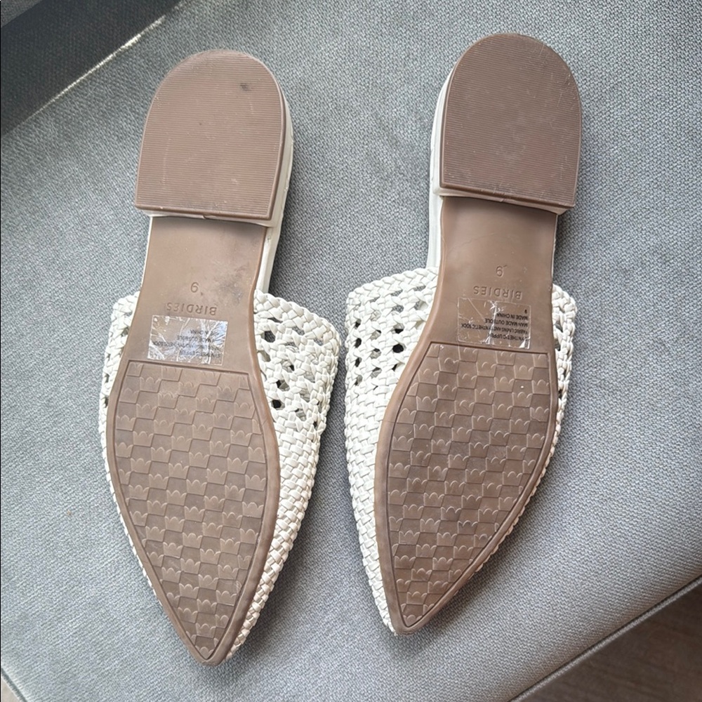 Birdies White Artisanal Mules - Picture 2 of 3